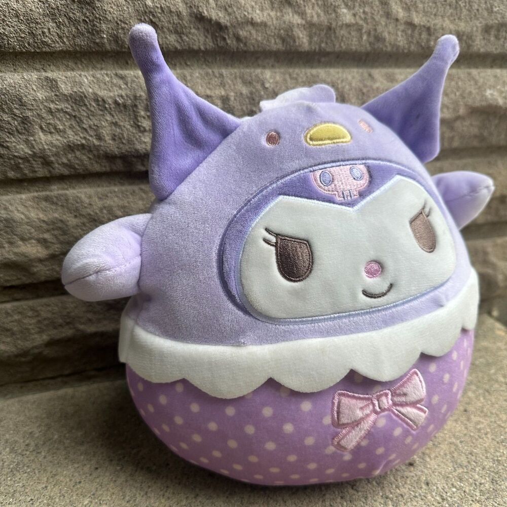 Squishmallows Sanrio Kuromi Plush Purple Polka Dot Stuffed Animal Kawaii 2025 - Picture 2 of 6
